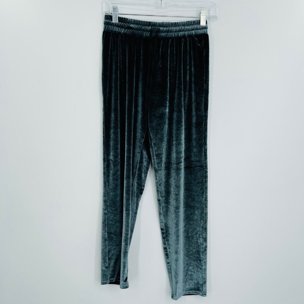 American Eagle velour pull on pants soft green women's size XS